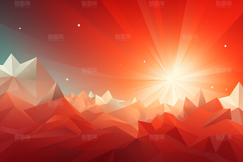 红色丝滑渐变背景图