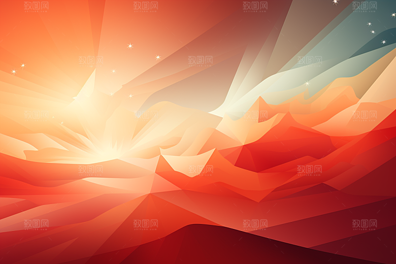 红色质感光效背景图