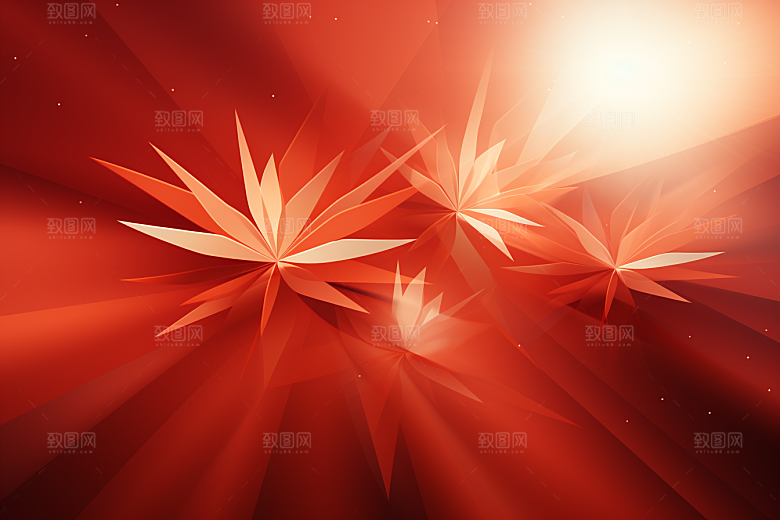 红色质感光效背景图