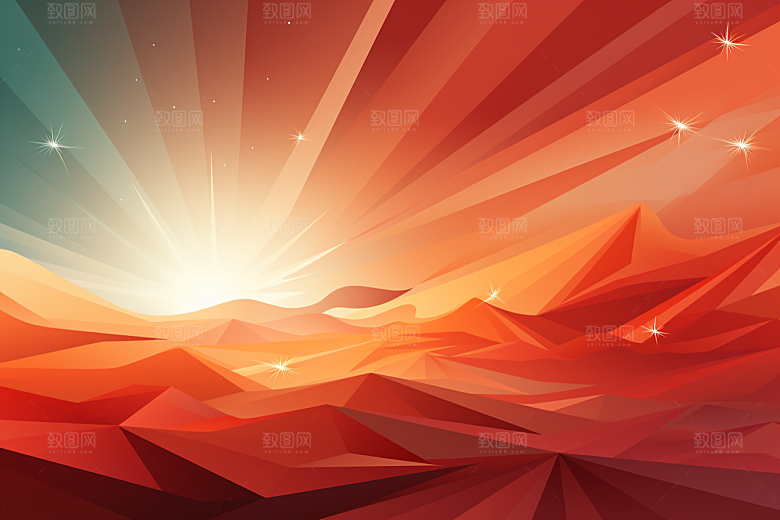 红色光效渐变背景图