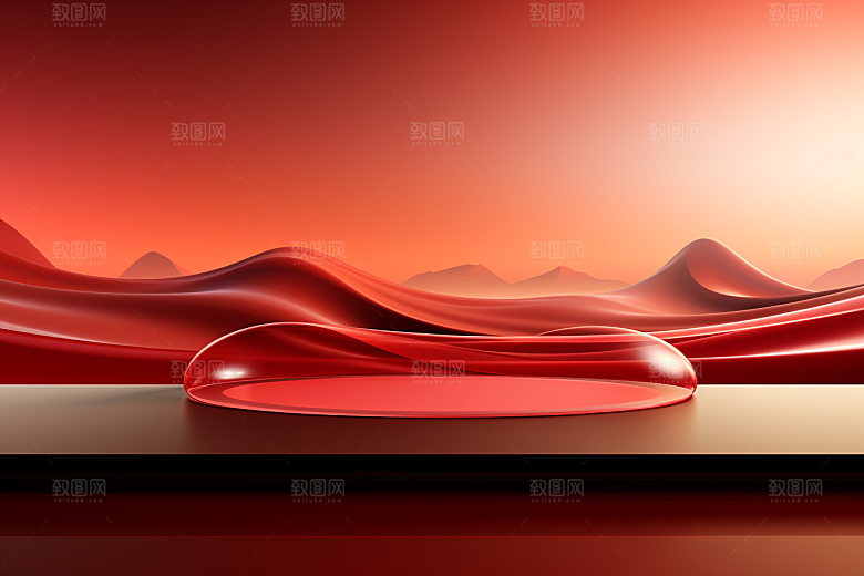 红色喜庆质感背景图