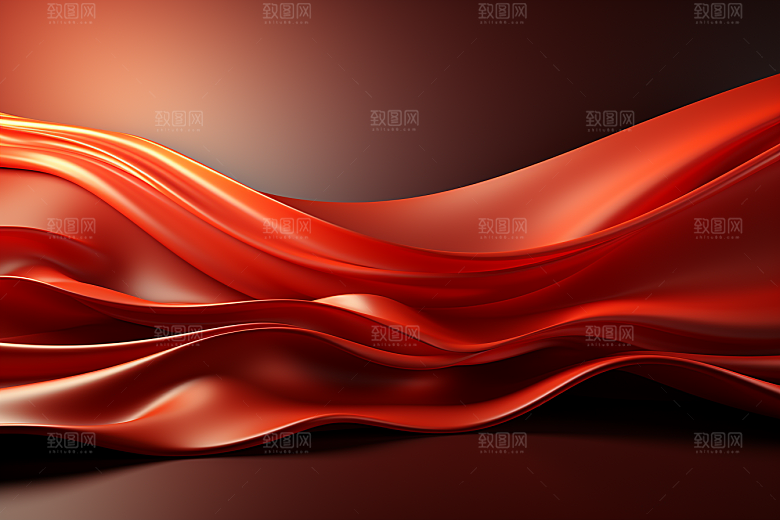 红色质感线条背景图