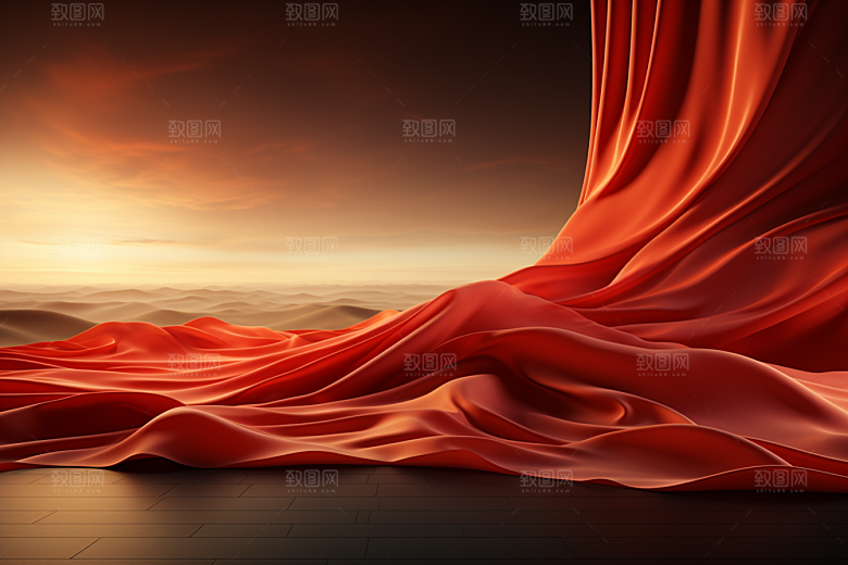 红色渐变喜庆背景图