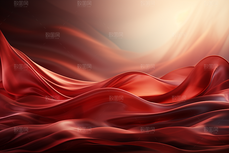 红色高清线条背景图