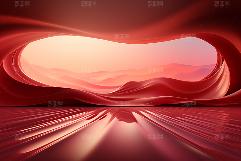 红色党建丝滑背景图