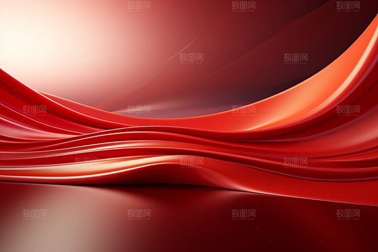 红色线条党建背景图