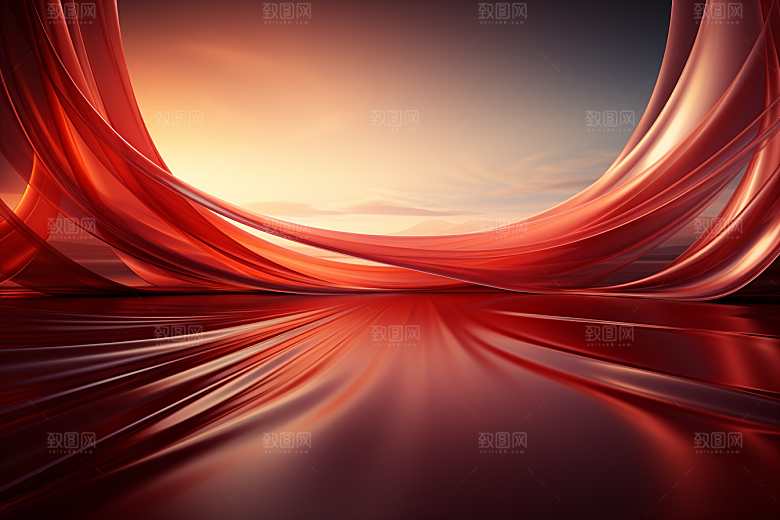 红色高清丝滑背景图