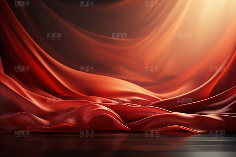 红色线条渐变背景图