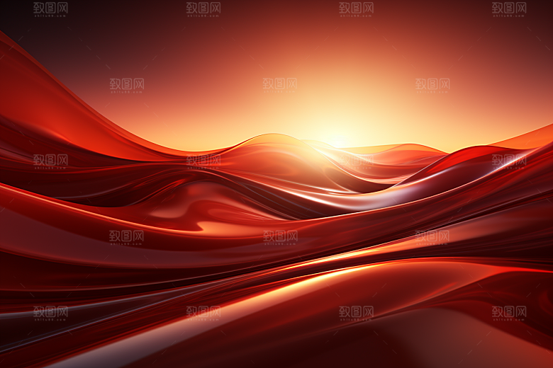 红色线条党建背景图