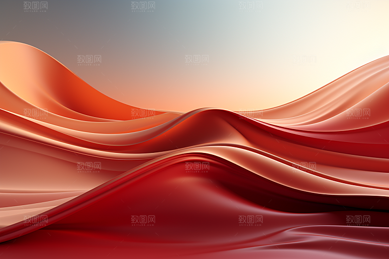 红色光效渐变背景图