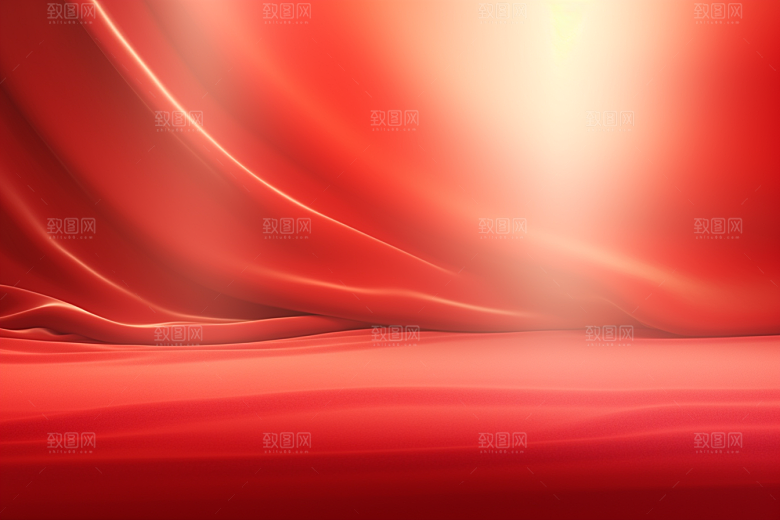 红色丝滑渐变背景图