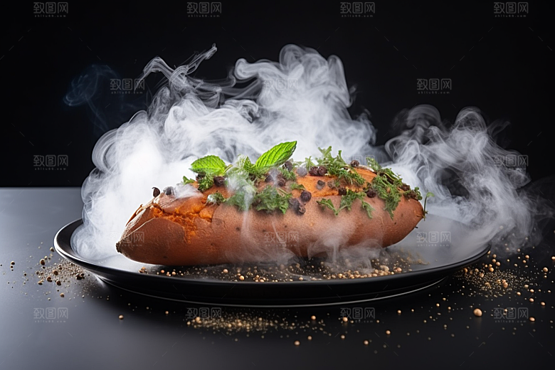 烤红薯高清温暖摄影图