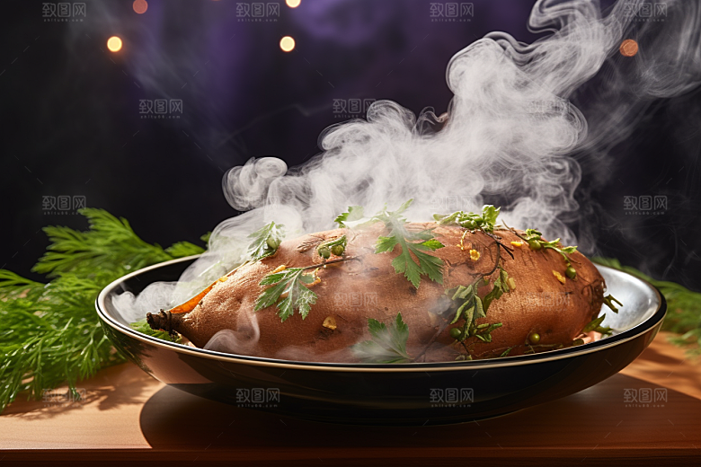 烤红薯冬天高清摄影图