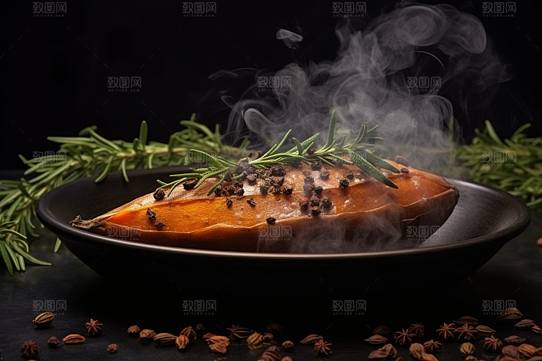 红薯地瓜碳水山芋摄影图