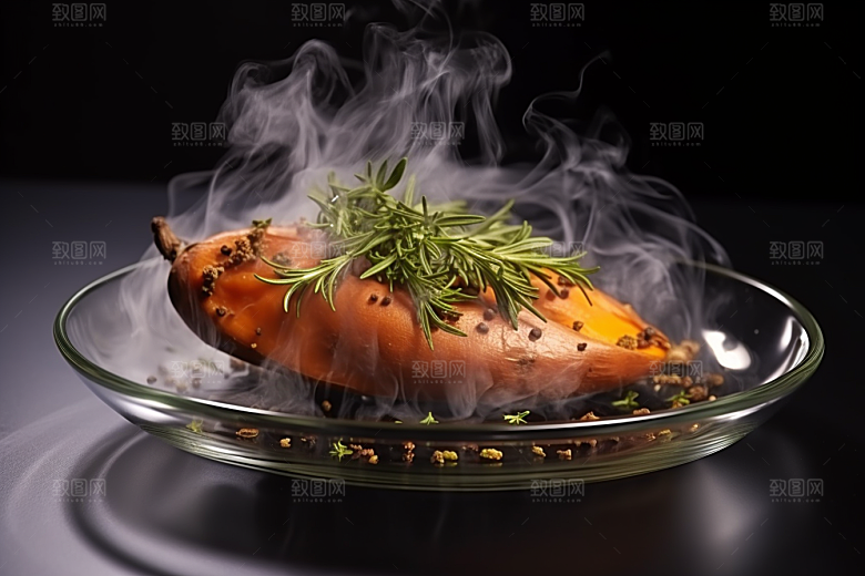 红薯地瓜碳水美食摄影图