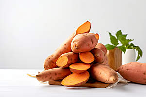 红薯地瓜杂粮主食摄影图