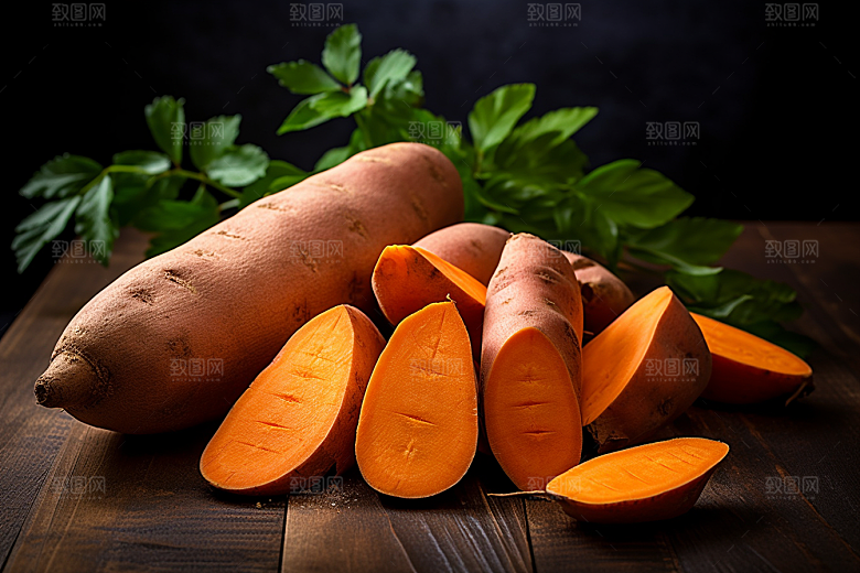 红薯地瓜主食杂粮摄影图