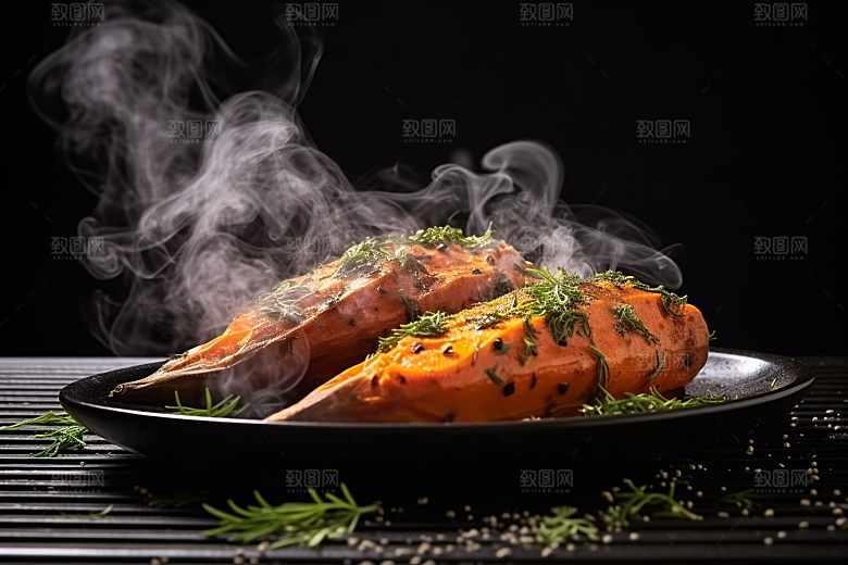 红薯地瓜美食淀粉摄影图