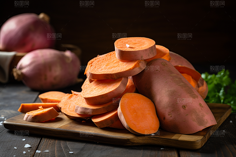 红薯地瓜杂粮高清摄影图