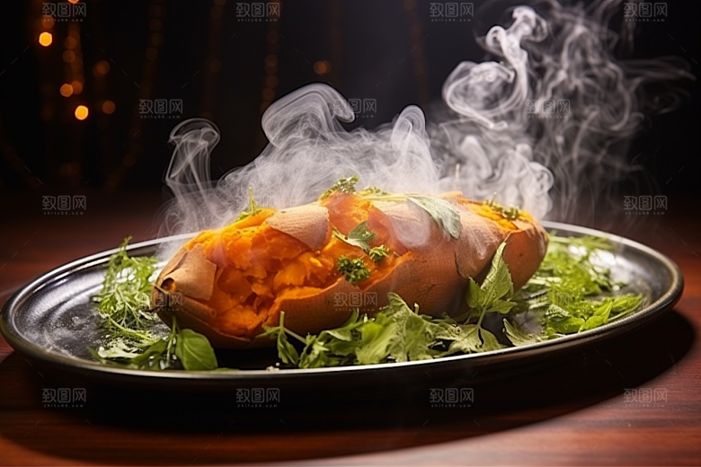 红薯地瓜碳水山芋摄影图