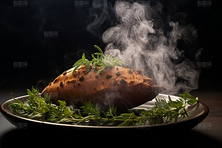 红薯地瓜黄心地瓜碳水摄影图
