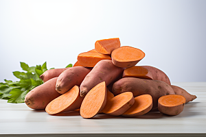 红薯地瓜美食淀粉摄影图