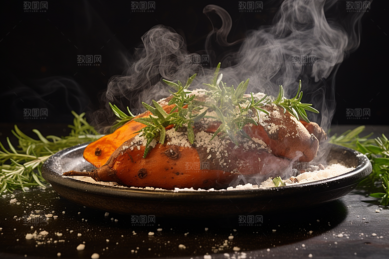 红薯地瓜食材主食摄影图