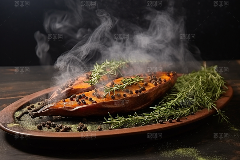 红薯地瓜美食杂粮摄影图