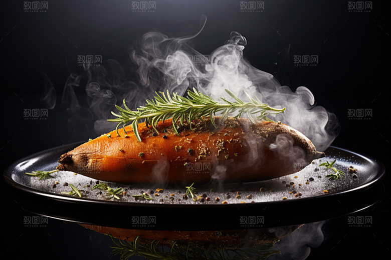 红薯地瓜碳水黄心地瓜摄影图