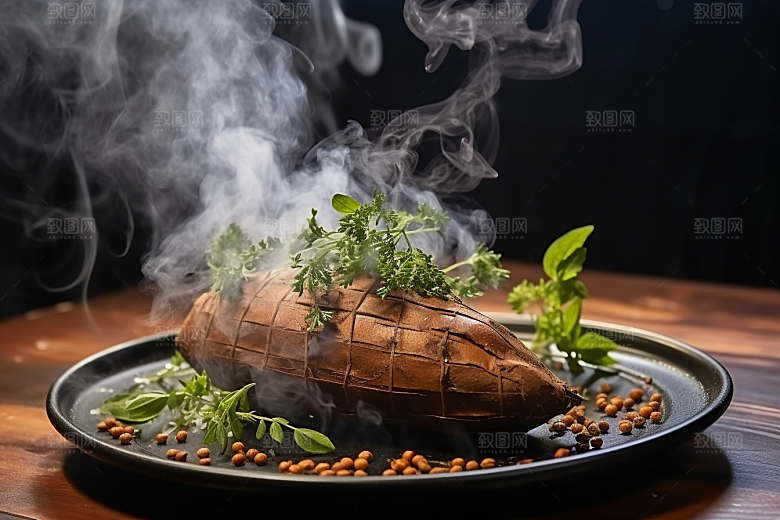 红薯地瓜碳水美食摄影图