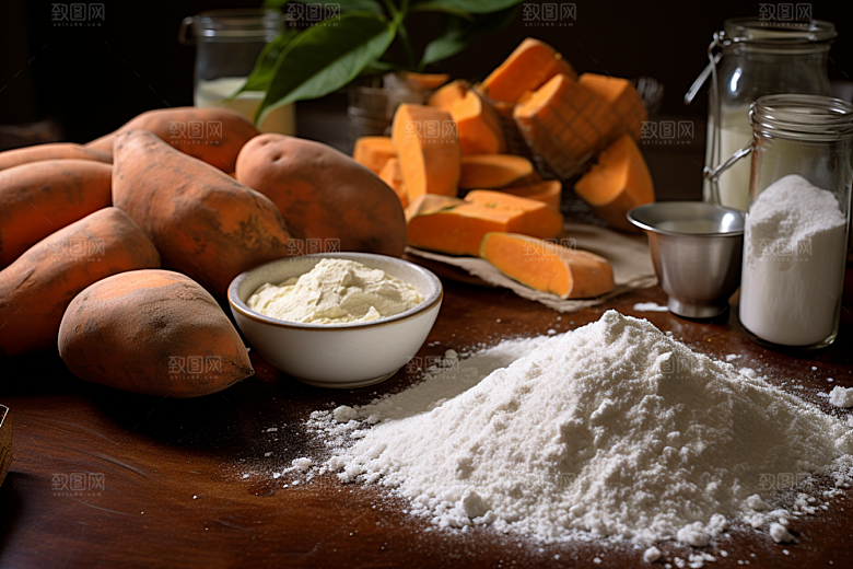 红薯地瓜美食山芋摄影图