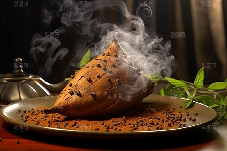 红薯地瓜碳水美食摄影图