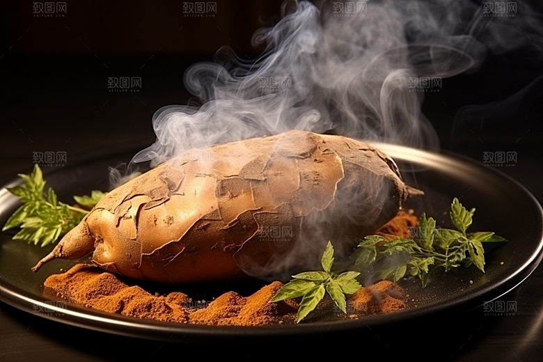 红薯地瓜美食山芋摄影图