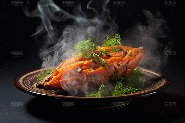 红薯地瓜淀粉杂粮摄影图