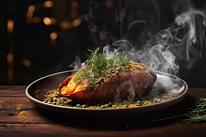 红薯地瓜主食杂粮摄影图