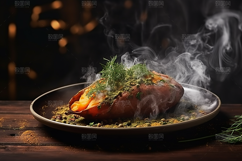 红薯地瓜主食杂粮摄影图