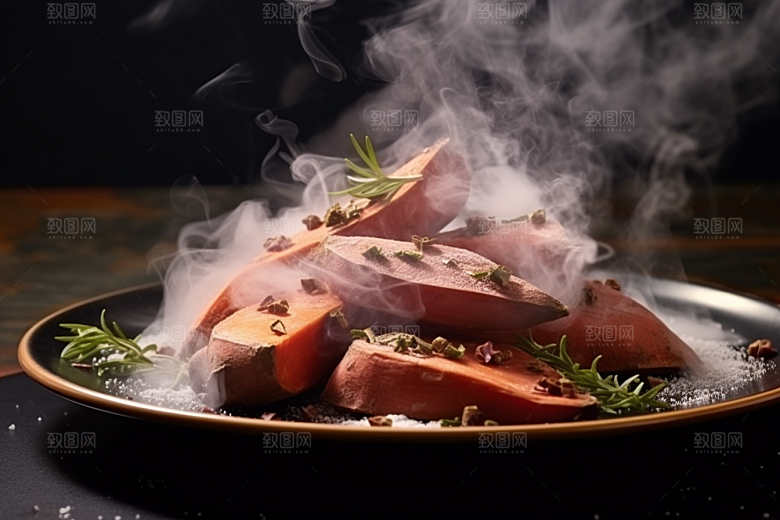 红薯地瓜碳水山芋摄影图