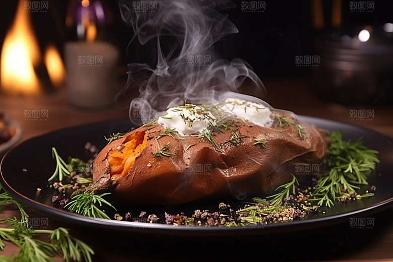 红薯地瓜山芋黄心地瓜摄影图