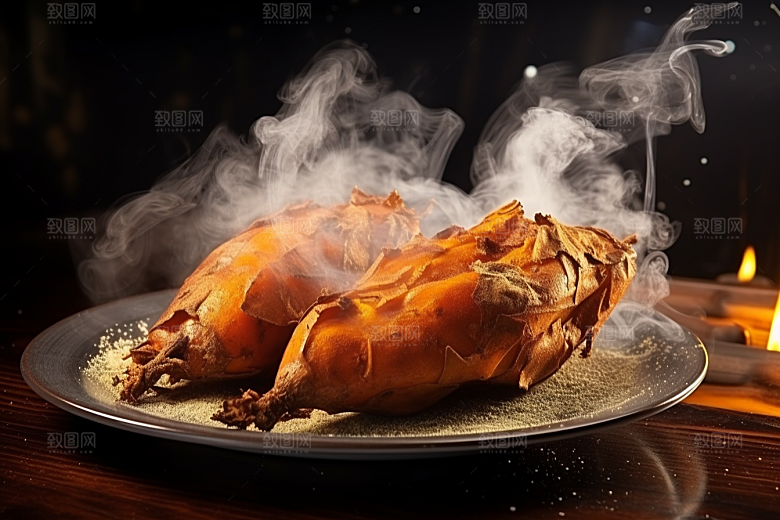 红薯地瓜食材淀粉摄影图