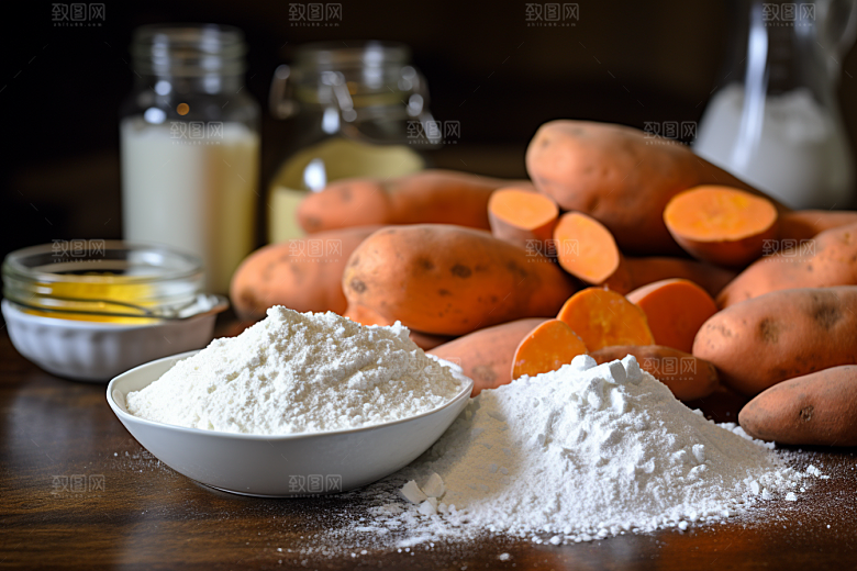 红薯地瓜山芋主食摄影图
