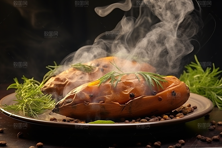 红薯地瓜杂粮山芋摄影图