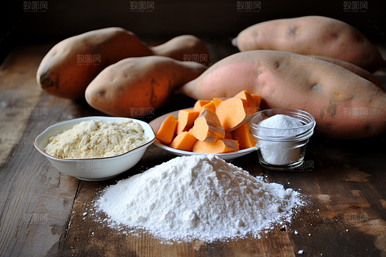 红薯地瓜美食主食摄影图