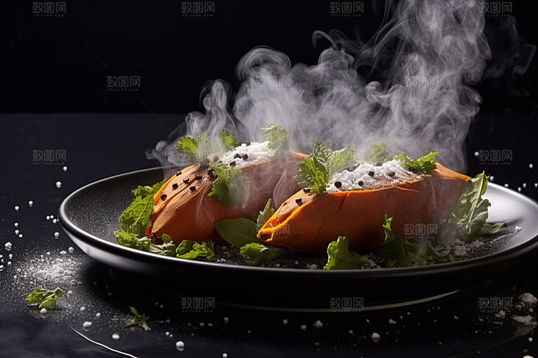 红薯地瓜主食高清摄影图
