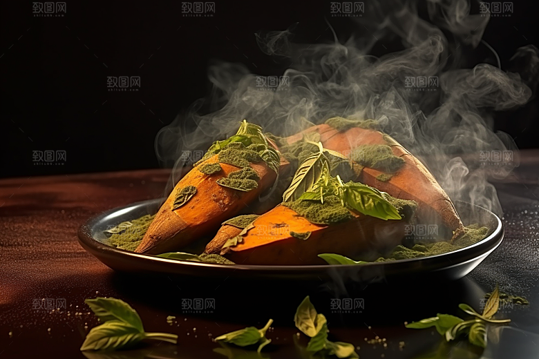 红薯地瓜山芋淀粉摄影图