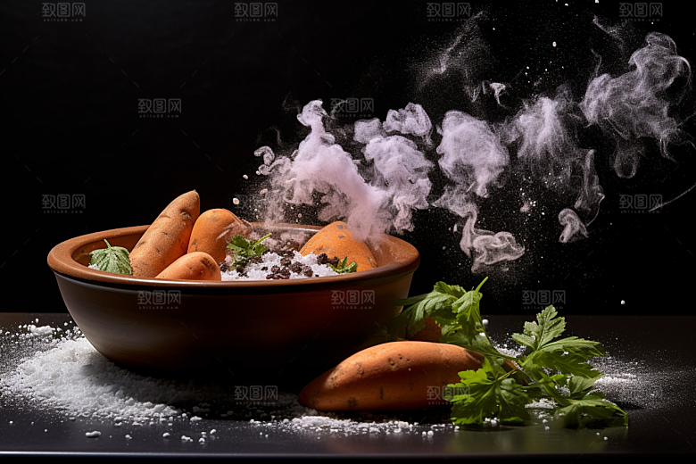 红薯地瓜山芋主食摄影图