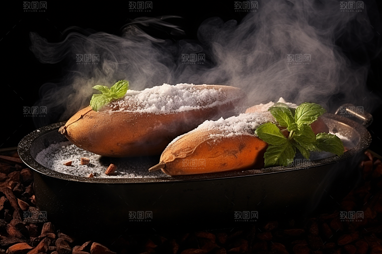 红薯地瓜碳水主食摄影图