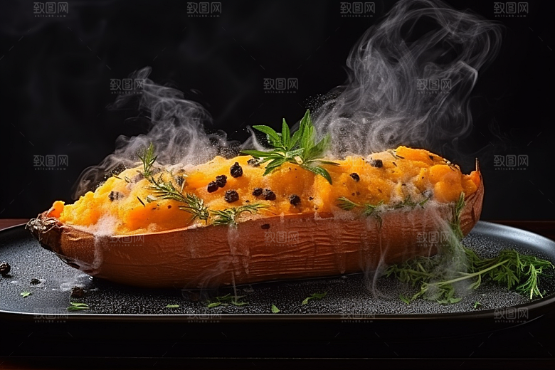 红薯地瓜山芋主食摄影图