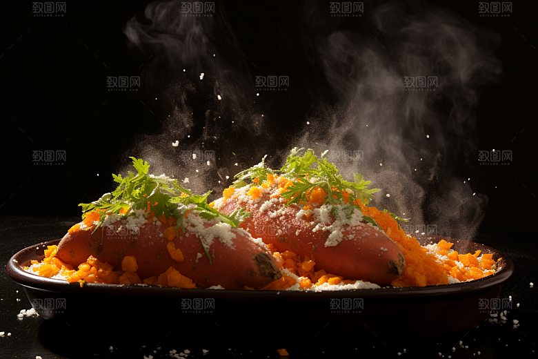 红薯地瓜主食杂粮摄影图