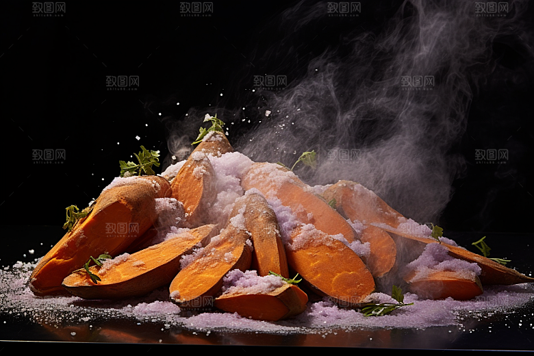 红薯地瓜杂粮食材摄影图