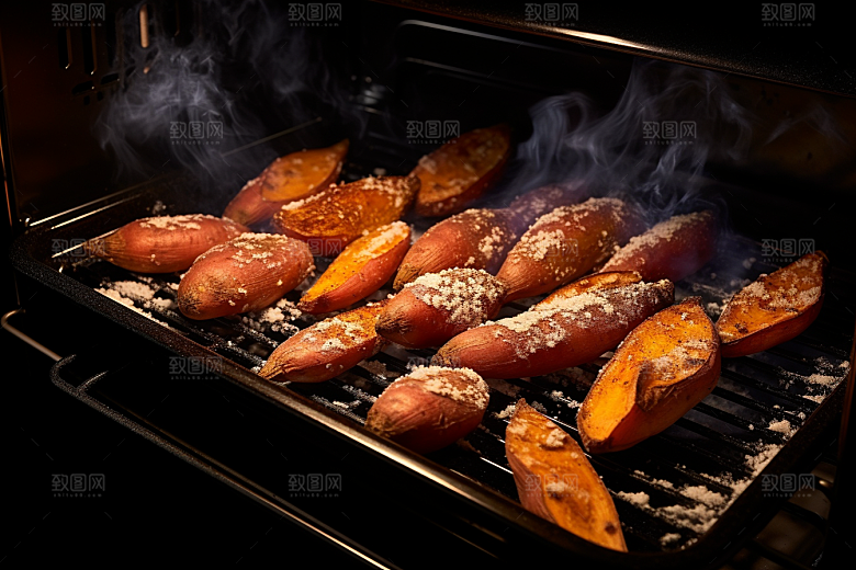红薯地瓜美食山芋摄影图